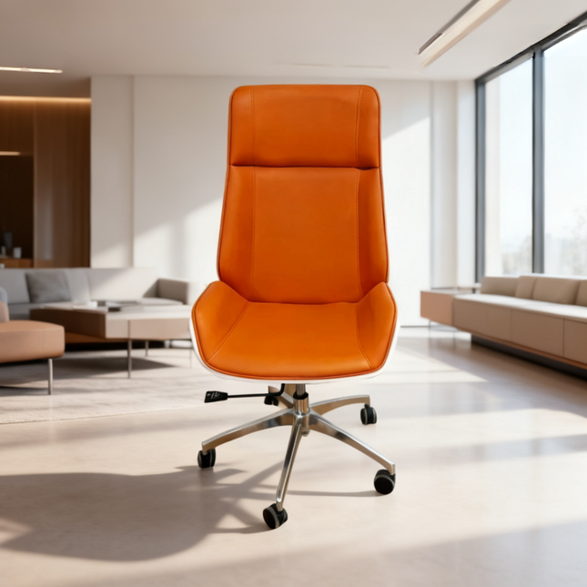 SAFFRON - Chaise de bureau moderne pivotante avec des roulettes