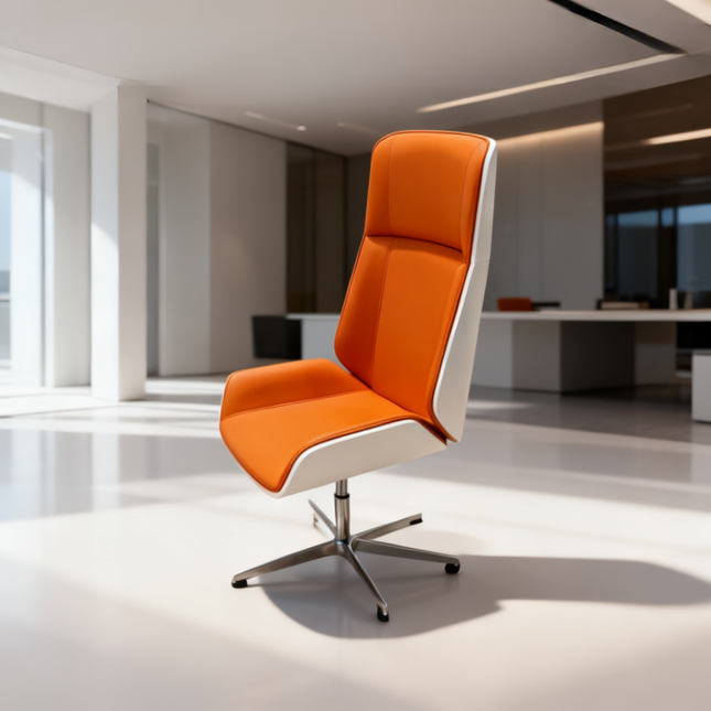 TANGERINE - Chaise direction ergonomique sans roulettes