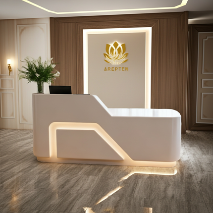 AURORA - Banque d’accueil design avec éclairage LED