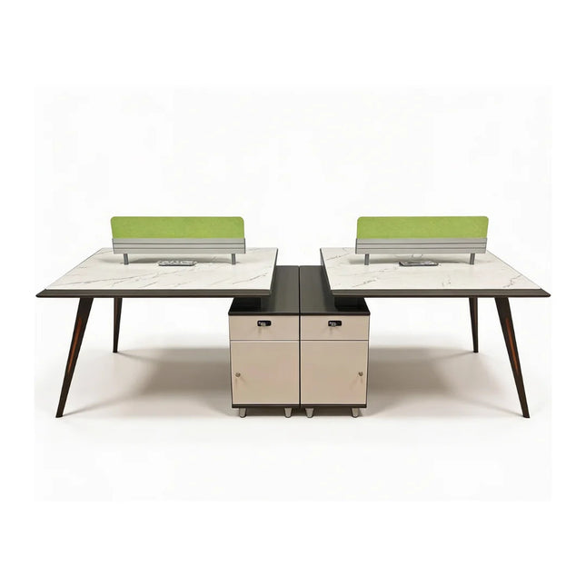 ATELIER - Bureau open space modulaire quatre places