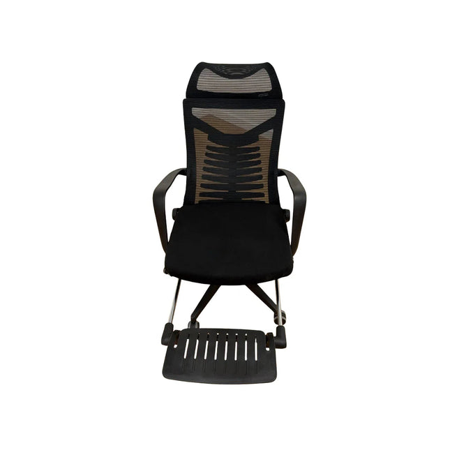 ZÉNITH - Chaise de bureau ergonomique en mesh noir