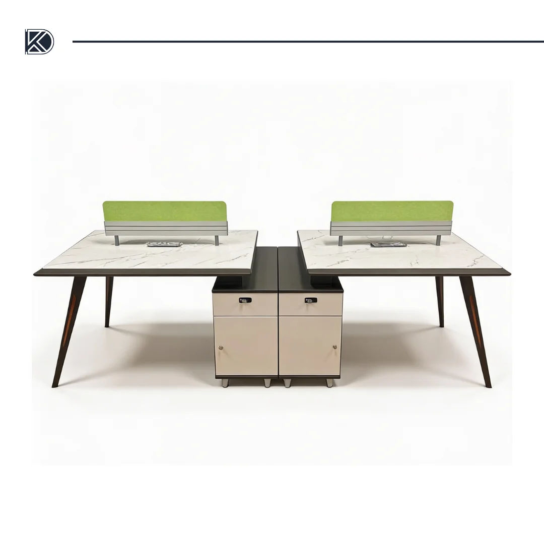 Bureau open space modulaire quatre places Model: 565