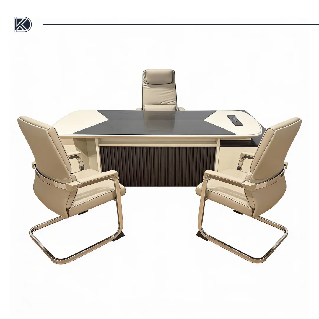 Bureau de direction moderne bicolore