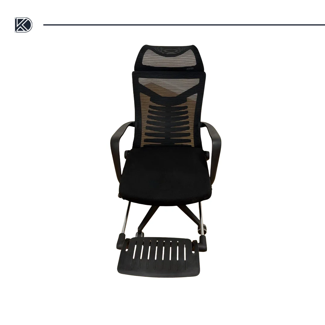 Chaise de bureau ergonomique en mesh noir Model:  605A