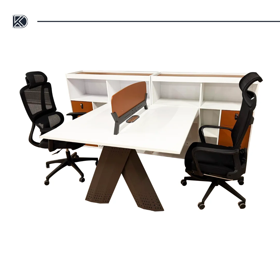 Bureau moderne avec rangements & LED intégrée Model: 563